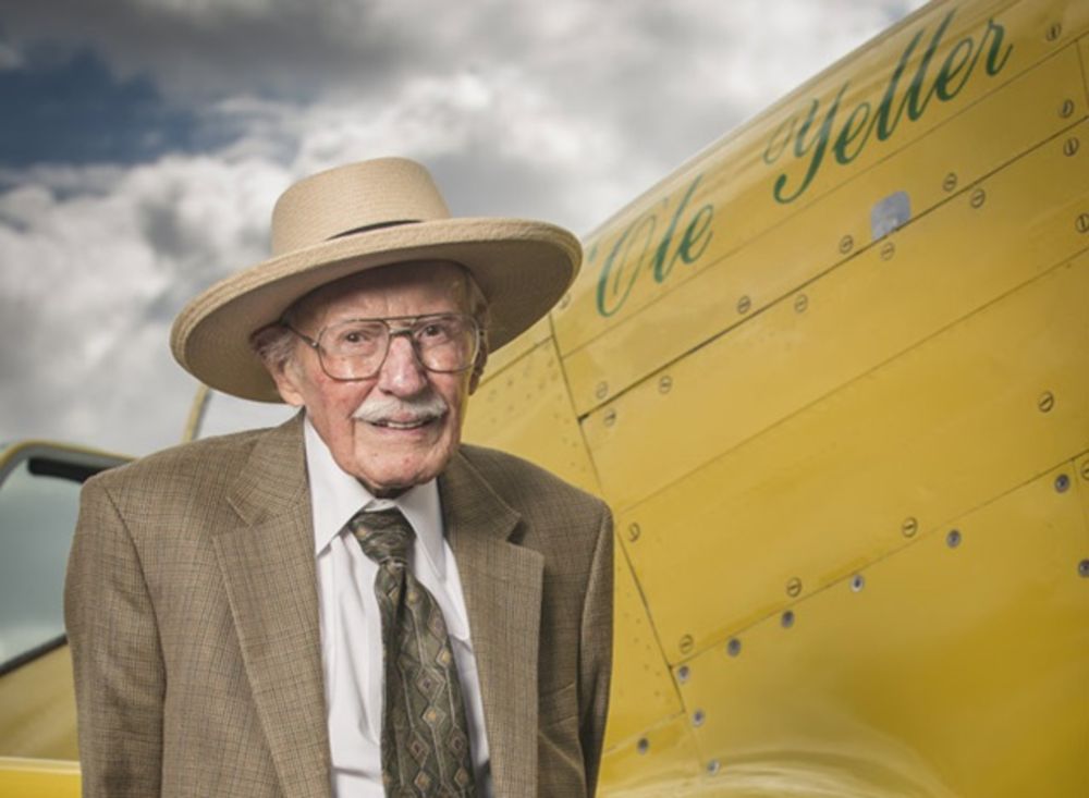 Bob Hoover with his P-51, Ole Yeller. Courtesy EAA